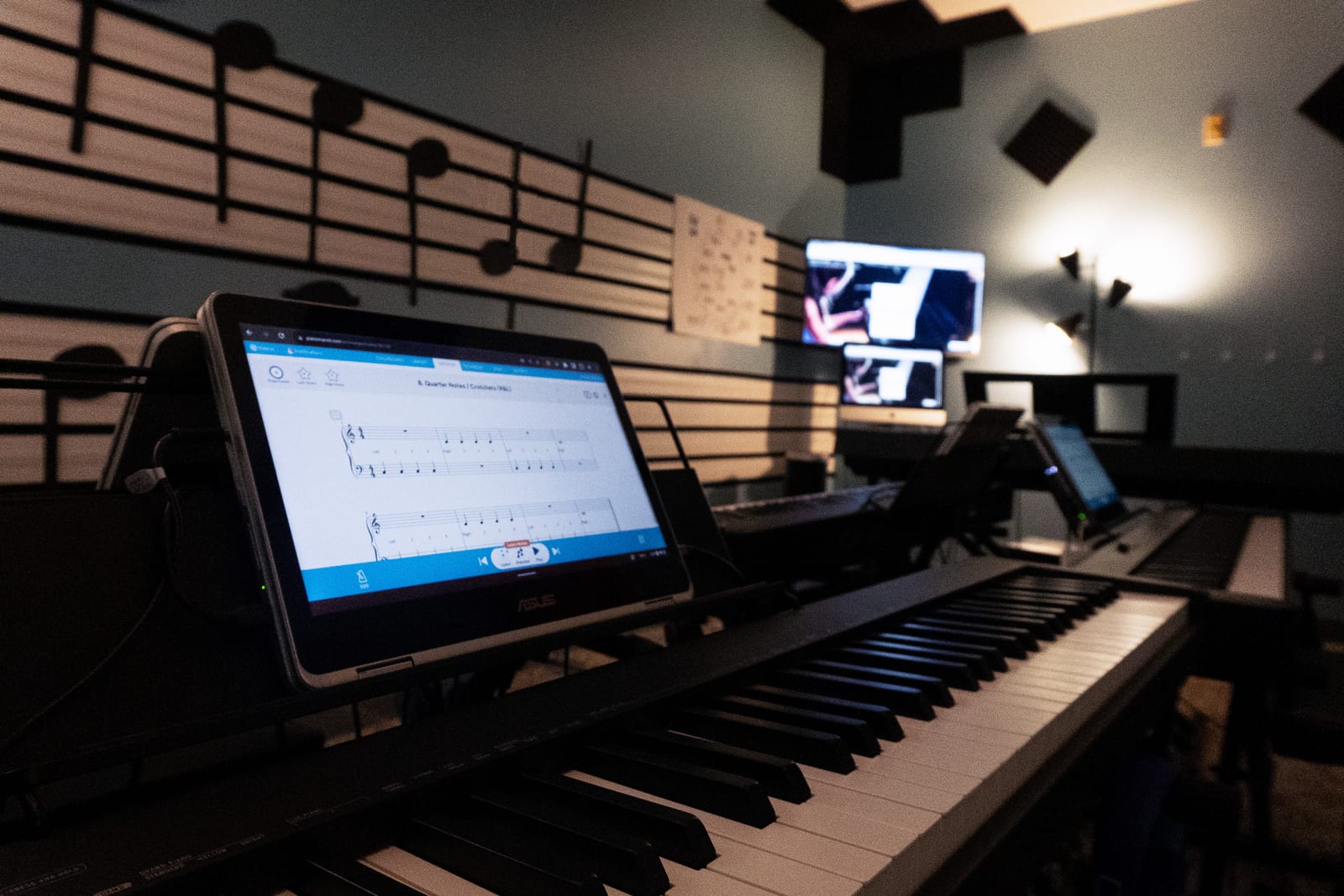 Inside the Twelve Tone Music School studio in Glenview, IL — serving families across Chicago's North Shore.